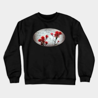 paintbrush wildflowers, Johnston's Ridge 3, oval Crewneck Sweatshirt